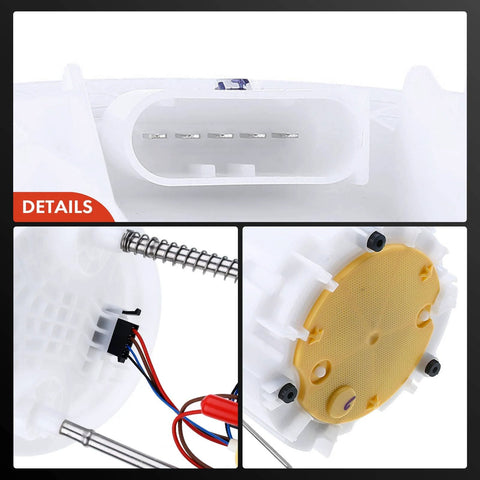 Close-up view of connections on Electric Fuel Pump Module With Sending Unit For Chrysler 300 2005 2010 And Dodge Challenger 2009 2010
