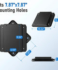 Heavy Duty 360 Degree Turntable Base For Ceiling TV Mounts Smooth As Butter Swivel Upgrade Kit Mounting dimensions and holes.