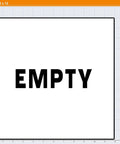 Empty Label Sticker For Warehouse Status And Inventory Marking, Storage Bin Identification, And Equipment Safety Label, 12x12 size