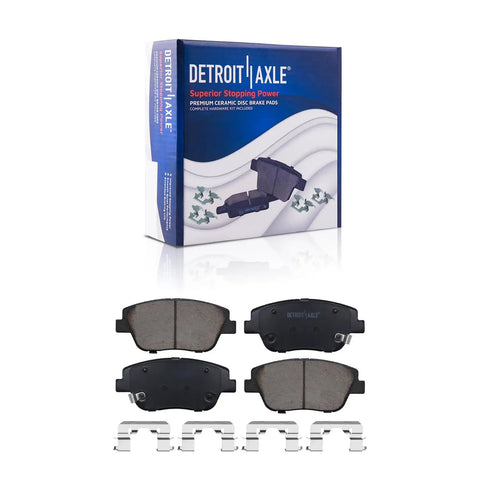 Front Brake Kit For 2011 2016 Kia Optima And 2011 2015 Hyundai Sonata 11.81 Inch Front Rotors Ceramic Brake Pads With Hardware Package