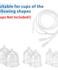 Clear Silicone Y Type Hose Tubing for Vacuum Cupping Machines with various sized compatible cups