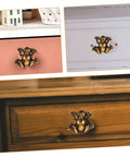 4 Pack Retro Frog Shape Pull Handles For Cabinets And Drawers, Dope Vintage Zinc Alloy Animal Knob Hardware on dresser
