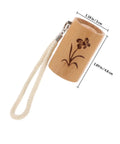 Top Shelf Wooden Replacement Umbrella Handle For Folding Parasols And Sun Canopies With Heavy Duty 13 To 14 Millimeter Shaft Grip And Dang Comfy Feel For Daily Rain Gear, featuring floral design.
