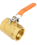 Heavy Duty DN32 Brass Ball Valve Featuring Smooth Quarter Turn For Water Oil And Gas Lines High Pressure 1.6MPa Rating close-up view.