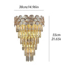 Legit 180 Degree Adjustable Wall Sconce For Slick Hallway Ambience And Bedroom Lighting Retro Industrial Wall Fixture With Crystal Accents, 38cm x 55cm.