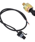 One Eighth NPT Oil Fuel Pressure Sensor Transducer 0 To 100 Psi With Harness Kit made of Heavy Duty Stainless Steel 316