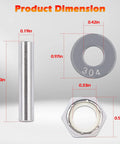 Dimensions of components in Prop And Nut Kit E For Minn Kota Trolling Motors MKP 33 And MKP 38 Weedless Wedge 2 Propellers