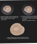 Woodturning center finder ruler; transparent acrylic circular centering guides for lathe work.