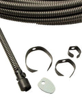 Straight Up American Drain Cleaning Cable One Half Inch By Fifty Feet with couplings and blade kit accessories.