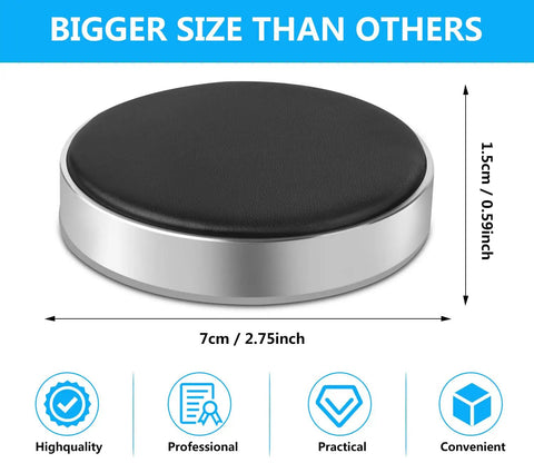 Watch Cushion Pad And Casing Protector For Repairs, 7cm diameter, 1.5cm height, non-slip PU top, grey and black design.