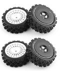 72mm Rubber Tires For One Tenth Scale RC Cars Grippy Beefed Up Wheels That Fit TT01 TT02 XV01 TA06 PTG2 And More