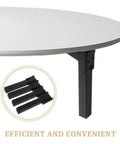 4 Pack Foldable Desk Legs Replacement For Computer Desks And Small Tables Beefy Black Iron Folding Table Legs With Easy Installation