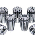7 Piece ER11 Collet Set For CNC Milling And Lathe Work Range 1/32 To 1/4 Inch 0.0004 Inch Concentricity True Double-Angle Design