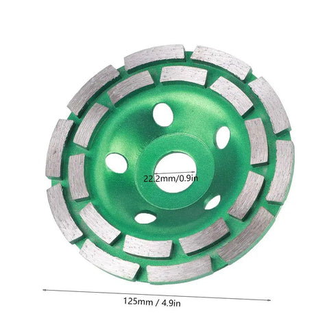 Double Row Diamond Grinding Wheel Disc For Concrete Granite Marble Polishing And Smoothing, Grindin Tough Masonry Stone Surfaces