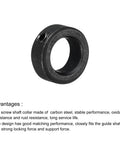 Heavy Duty Shaft Collar Set Screw Style Clamping Collars 9 Sixteen Inch Bore Carbon Steel Black single collar view