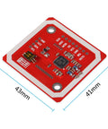 PN532 NFC RFID Module V3 Kit With I2C SPI And High Speed UART HSU Built In PCB Antenna, red circuit board, 43x41mm