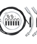 All In One Bike Brake Cable Housing Kit For Road And Mountain Bikes With 5Mm Brake Line 2.5M includes caps and guides.