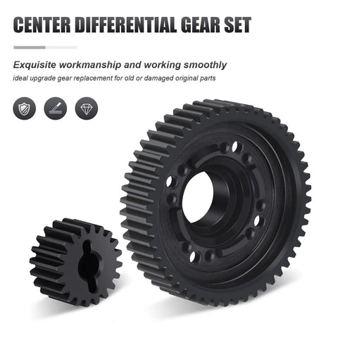 Traxxas 51T Steel Center Diff Output Gear With 20T Input Gear Differential Set for X Maxx 8S and XRT RC car replacement