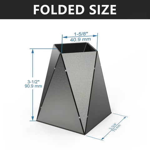 Coupons Included No Frills Welding Practice Kit Two 17 gauge mild steel pen holder projects folded size dimensions.