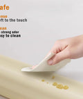 Person cleaning Foolproof Nbr Foam Edge Guards For Baby Proofing Living Space Plus Four Molded Corner Bumpers High Density Shock Absorbing Padding.
