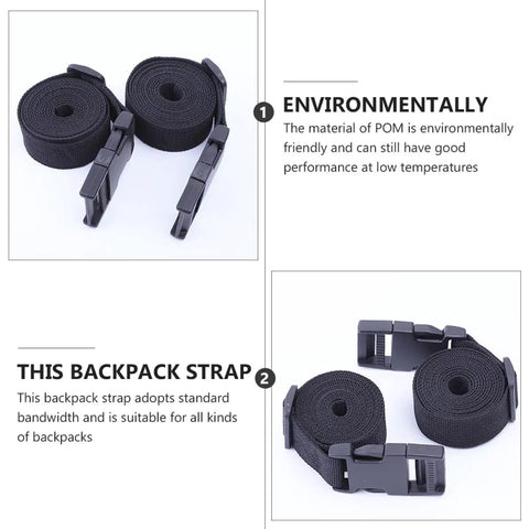 2 Pack Cargo Lashing Straps With Quick Release Buckles For Camping Gear And Luggage Securing, Heavy Duty Nylon Tie Down Straps