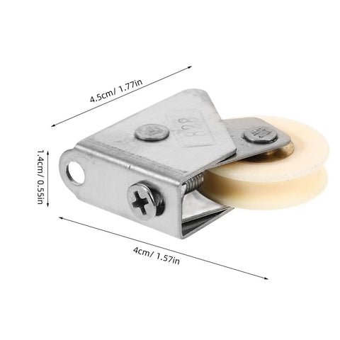 Top Shelf Stainless Steel Sliding Door Pulley Roller Adjustable 31-39mm Heavy Duty Window Wheel for smooth patio door glides.