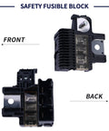 Premium Safety Fusible Block For Toyota Forklift 7FD 8FD10-35 Series showing front and back views with fuses for easy installation.
