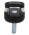 Premium Grade No Sweat Quick Swap Thumb Screws For Bronco Hardtop With Built In D Rings M8 1 25 Thread Set Of 8 Heavy Duty Black Bolts smooth close-up view