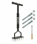 15 Thick Spikes Lawn Aerator Tool With Weldless U Shaped Handle For Yard Care Manual Grass Aerator 36 Inch Includes 3 Spare Spikes