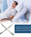 SF15-600 10kg thin-film pressure sensor strip (FSR) for medical wearables; white ribbon with printed pattern.