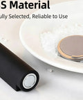 Ultra-Thin Magnetic Door Stopper With Heavy Duty Adhesive No Drill Floor Mount Strong Holder For Interior Home Doors Easy Clean Mop Safe Design on white surface.