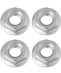 Premium Heavy Duty 4 Pack 5/16 24 Unf Stainless Steel Hex Flange Nuts for Harley Davidson Big Twin Exhaust Manifolds
