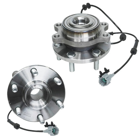 Front And Rear Wheel Bearing And Hub Assembly Kit For 4X4 Nissan Frontier 2005 2019 Xterra 2005 2015 And Suzuki Equator 2009 2012 With Automatic Transmission Plug N Play Drop In Replacement 4WD AWD