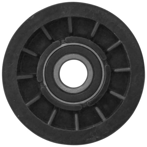 Ultimate Replacement Flat Drive Idler Pulley 3 Inch Fits Cub Cadet MTD XT1 GT50 GT54 Lawn Tractor, durable black steel. 25HP part.