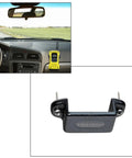 Dashboard Mount For Handheld Radios With Belt Clip No Fuss Install Car Boat Walkie Talkie Holder Pack Of 2 shown in car and close-up view