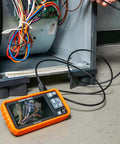 Rugged Utility Borescope Endoscope Camera with 9.8 ft Waterproof Gooseneck used for appliance inspection in wires and ducts