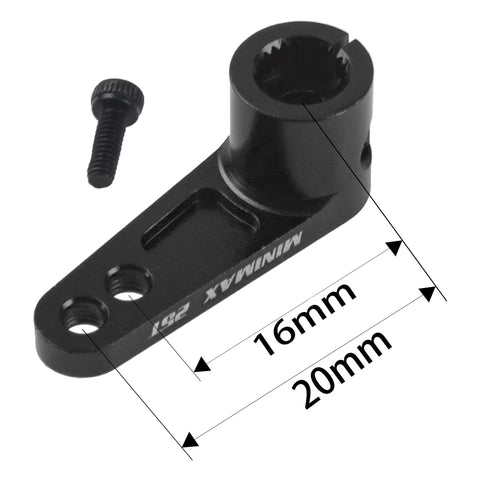 Two Pack Aluminum 25T Servo Horn Steering Arm 25 Teeth CNC Machined for Futaba Savox Power HD Servos