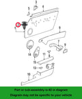 Diagram showing Door Trim Panel Retainer Clip Set 20 Pack For Porsche 911 928 944 968 1970 To 1995 And VW models with clip part highlighted.