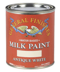 Water Based Milk Paint In Antique White Self Sealing No Topcoat Needed Durable Finish For Furniture And Cabinets 1 Quart