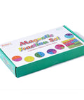 Box showcasing Magnetic Fraction Tiles And Circles Set For Math Class And Home A Must Have 156 Piece Color Coded Fraction Set