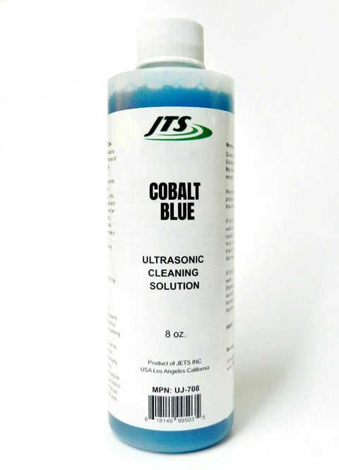 Heavy Duty Cobalt Blue Ultrasonic Cleaner Solution For Jewelry And Watch Parts High Concentrate Formula No Sweat Deep Cleaning Power Works Like A Charm Safe On Gold And Silver With 8 Oz Container