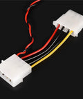 PC 3 Way Flow Meter And Digital Thermometer Water Cooling System Kit with connectors and wires for computer cooling