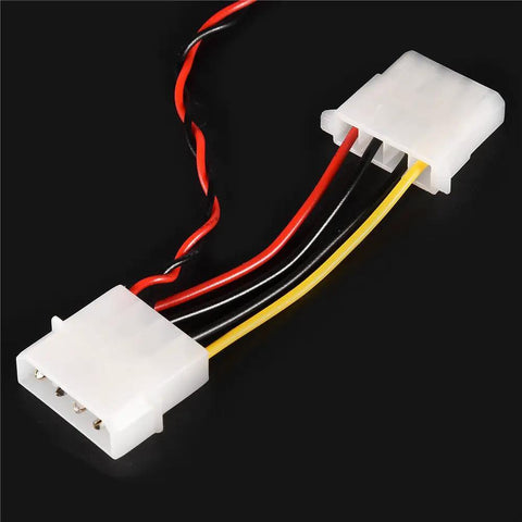 PC 3 Way Flow Meter And Digital Thermometer Water Cooling System Kit with connectors and wires for computer cooling
