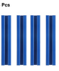 Four Piece 100mm 4 Inch 2020 T Slot Aluminum Extrusion Profile Kit In European 20 Series Anodized Blue Linear Rail Frame For 3D Printers And CNC Machines Durable Aluminum Build, 4 pcs