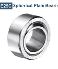 GE25C Spherical Plain Bearing made of chrome steel, showcasing its smooth surface and inner bore for heavy-duty machinery applications.