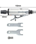 Heavy Duty Pneumatic Air Die Grinder Kit For Precision Polishing And Deep Engraving Built With Tough Aluminum Housing, 152mm long.