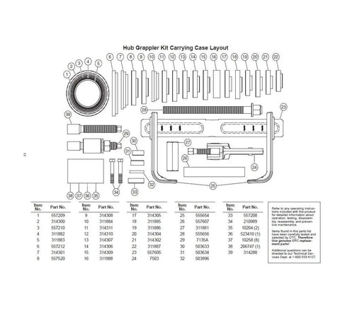 Diagram of Hub Grappler Kit For On Vehicle Wheel Hubs And Bearings Removal Effortless In Car Hub Service Tool That Saves Time