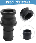 Two Piece E-150 One And A Half Inch Camlock Coupling Kit with polypropylene fittings, close-up details