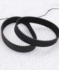 Two Pack HTD201 3M Rubber Planer Drive Belt featuring 67 teeth, black rubber material, designed for SKIL 1500 series electric planers.