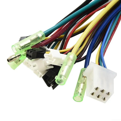 Wiring connectors for Brushless Motor Controller Sine Wave For E Bike And Electric Scooter 36V 48V 250W 350W High Current 17A With Three Hall Sensors